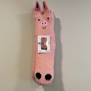 Snoozies Fun Pink Pig Sherpa Lined Socks